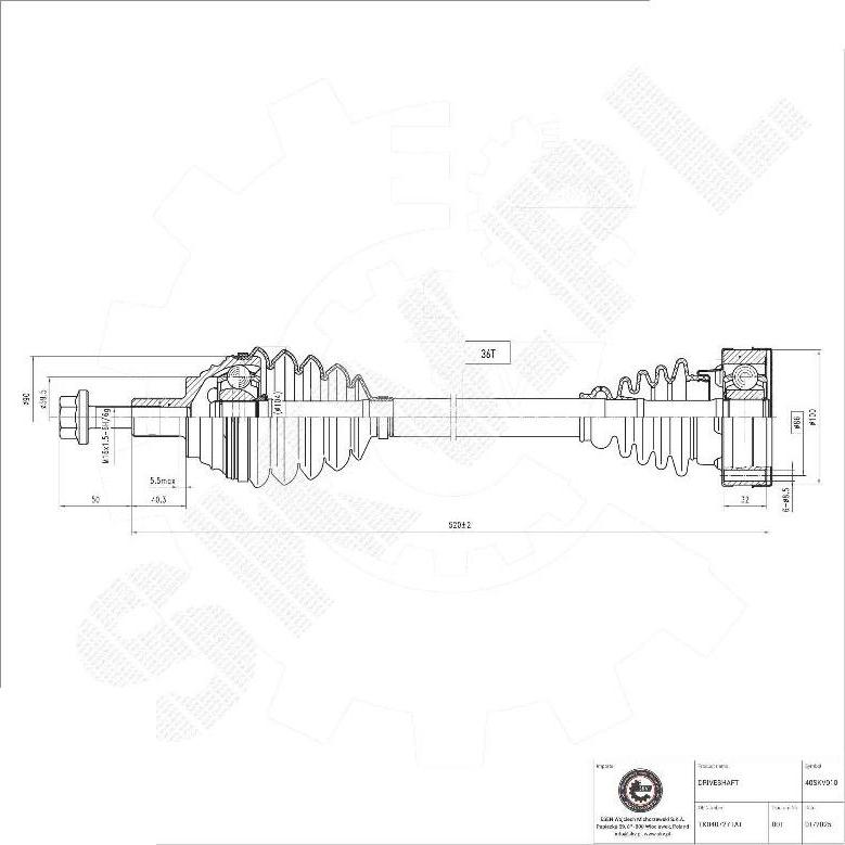Esen SKV 40SKV010 - Planetara aaoparts.ro
