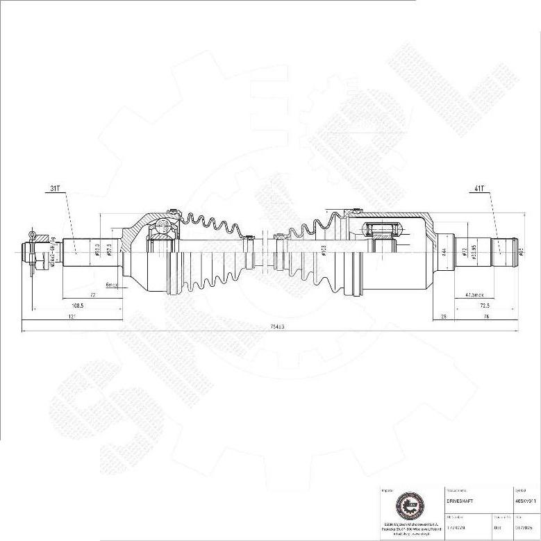 Esen SKV 40SKV011 - Planetara aaoparts.ro