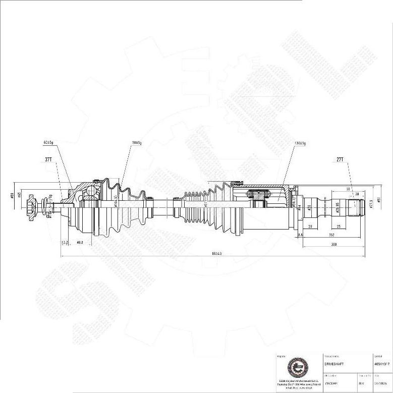 Esen SKV 40SKV017 - Planetara aaoparts.ro