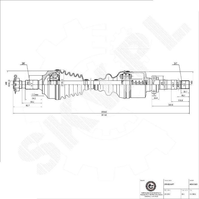 Esen SKV 40SKV083 - Planetara aaoparts.ro