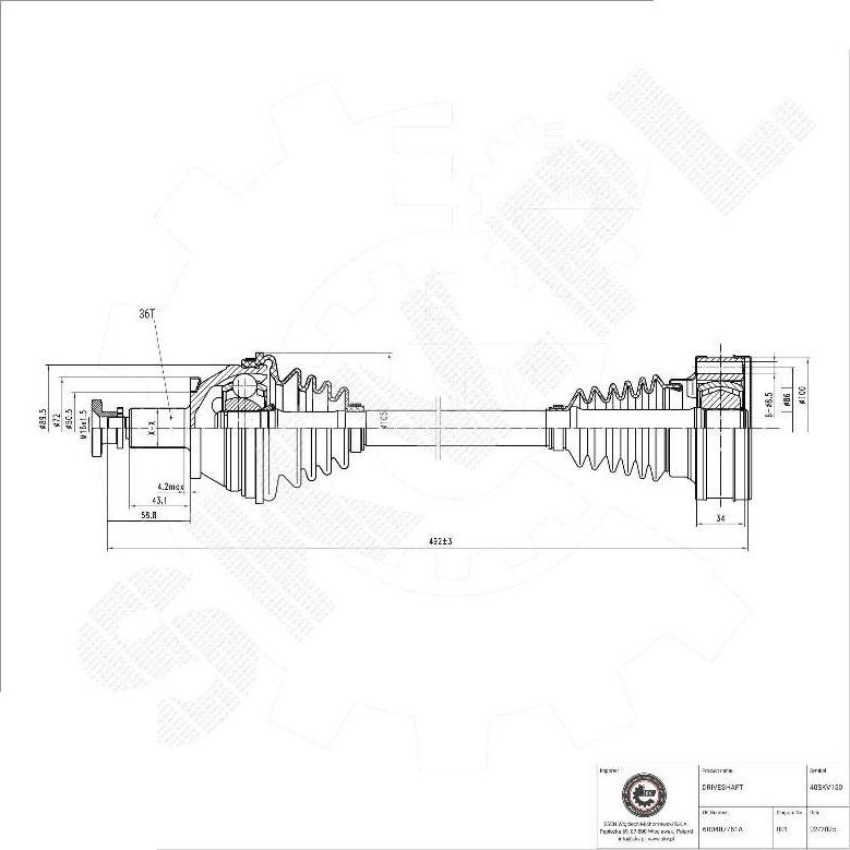 Esen SKV 40SKV150 - Planetara aaoparts.ro