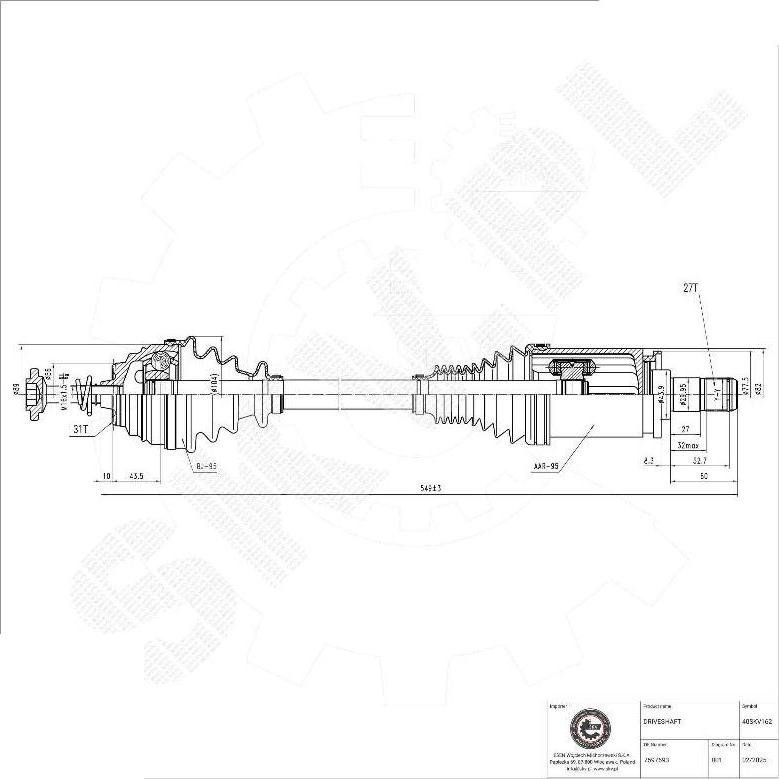 Esen SKV 40SKV162 - Planetara aaoparts.ro