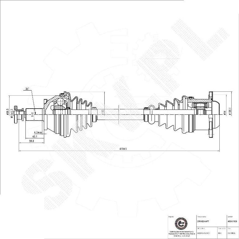 Esen SKV 40SKV100 - Planetara aaoparts.ro
