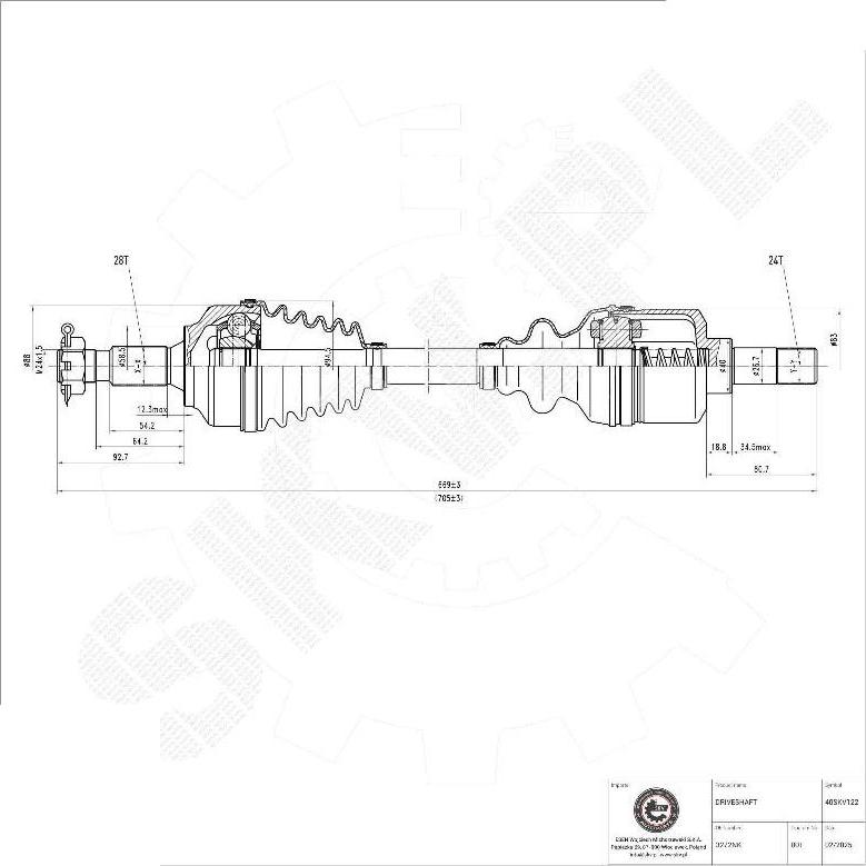 Esen SKV 40SKV122 - Planetara aaoparts.ro