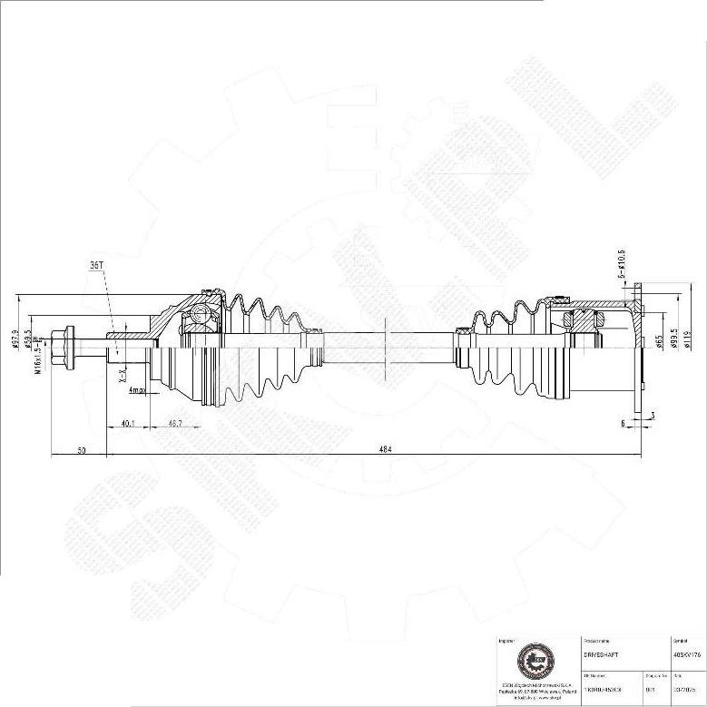 Esen SKV 40SKV176 - Planetara aaoparts.ro