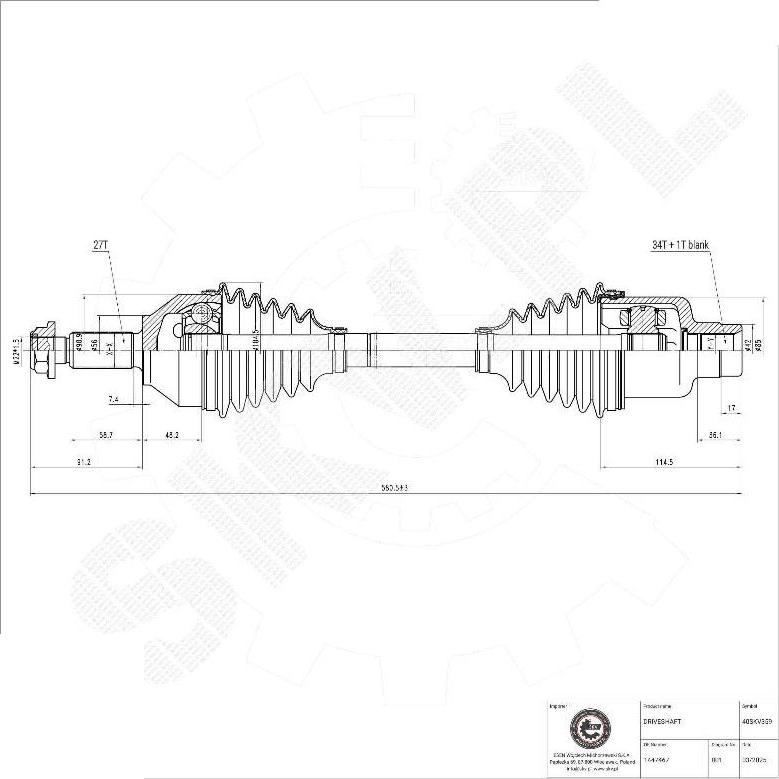 Esen SKV 40SKV359 - Planetara aaoparts.ro