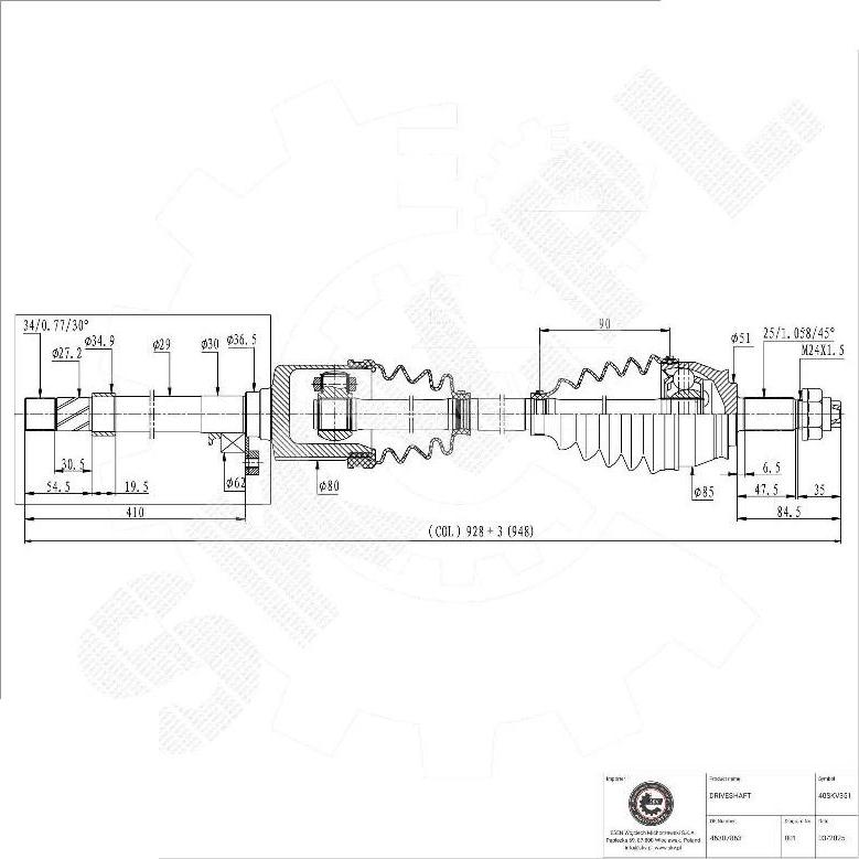 Esen SKV 40SKV351 - Planetara aaoparts.ro