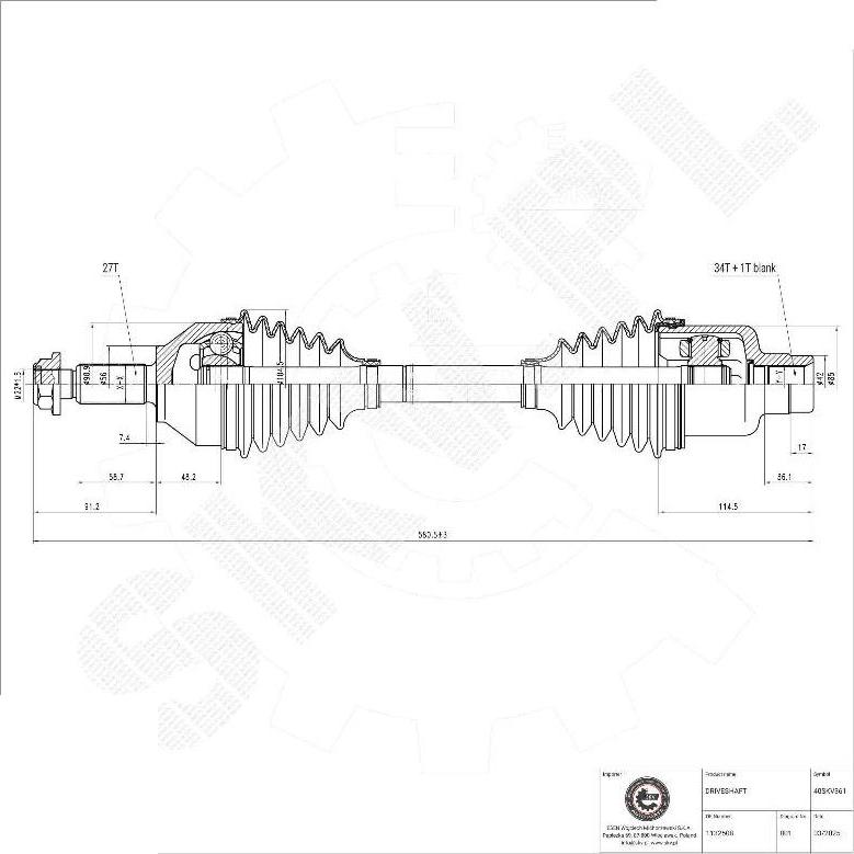 Esen SKV 40SKV361 - Planetara aaoparts.ro