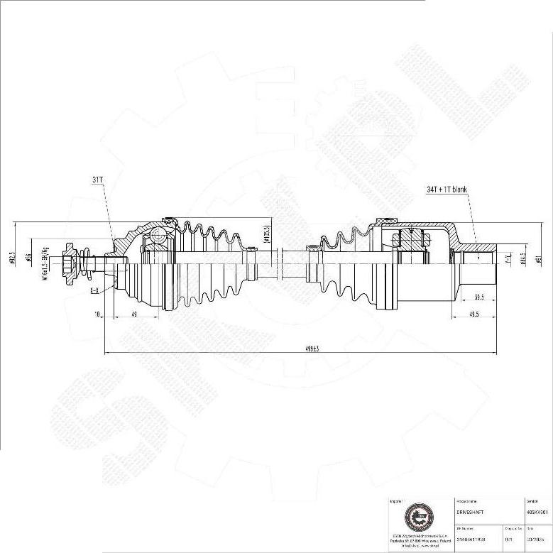 Esen SKV 40SKV301 - Planetara aaoparts.ro