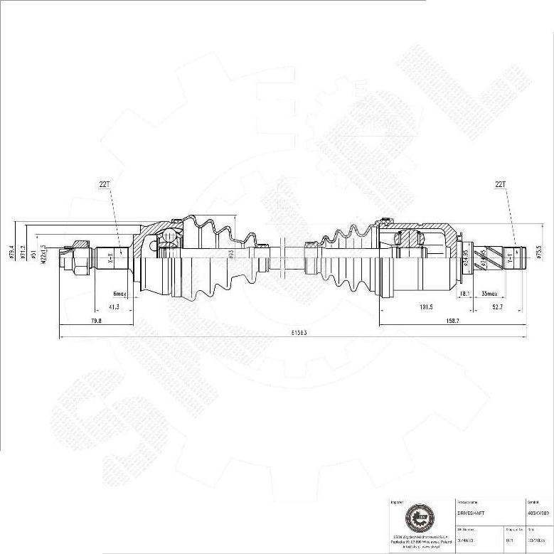 Esen SKV 40SKV389 - Planetara aaoparts.ro