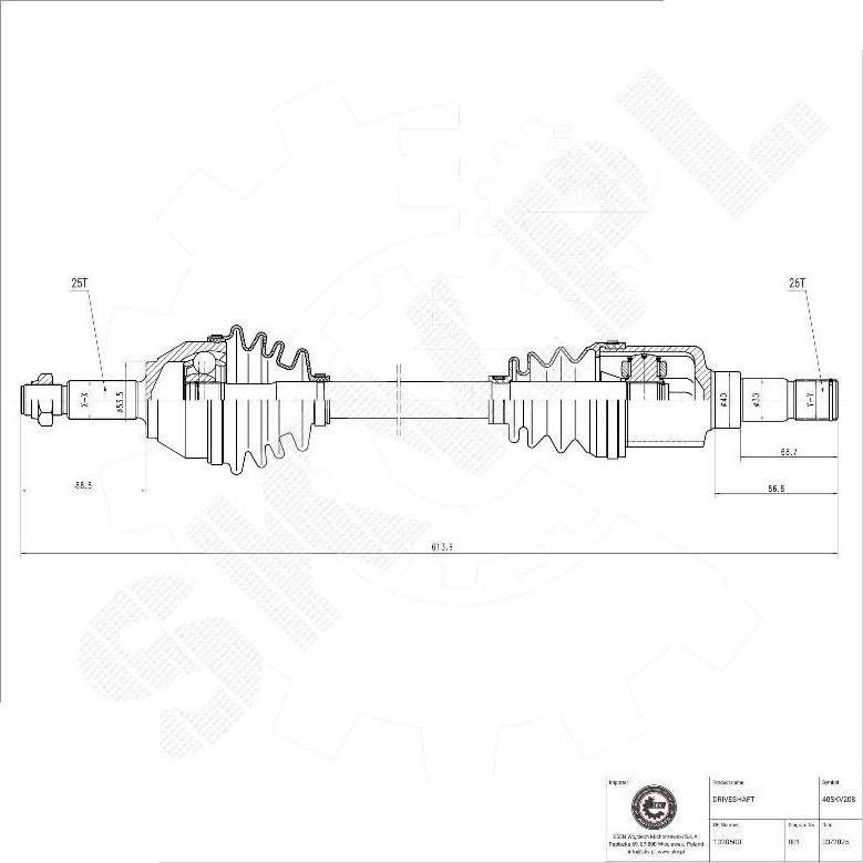 Esen SKV 40SKV208 - Planetara aaoparts.ro