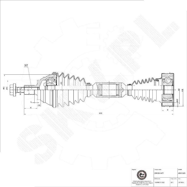Esen SKV 40SKV283 - Planetara aaoparts.ro