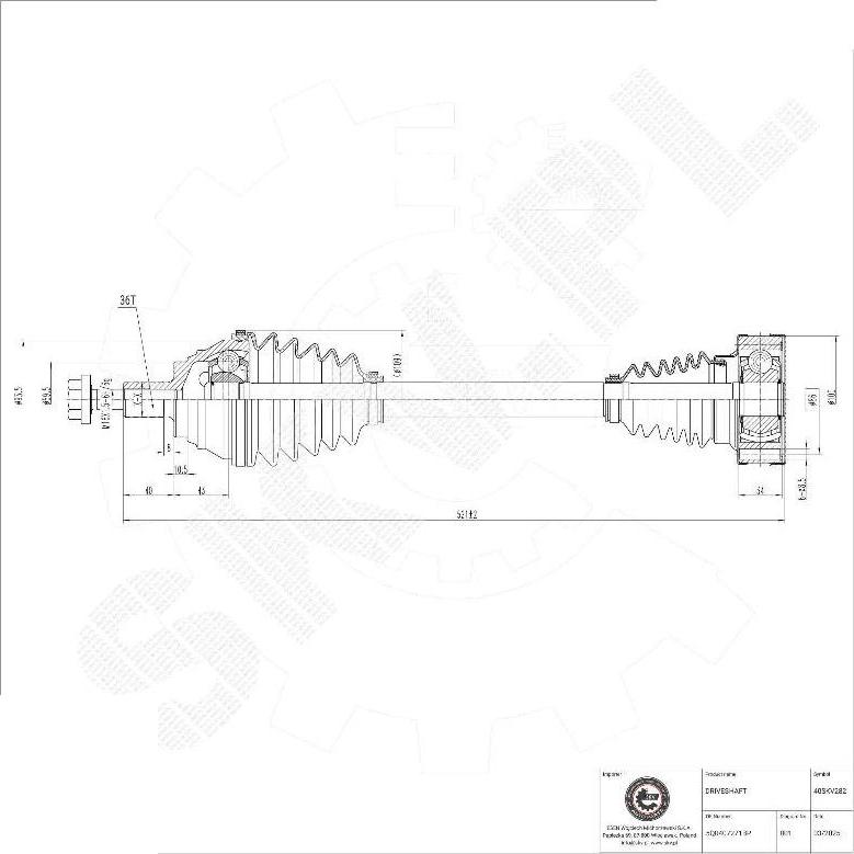 Esen SKV 40SKV282 - Planetara aaoparts.ro