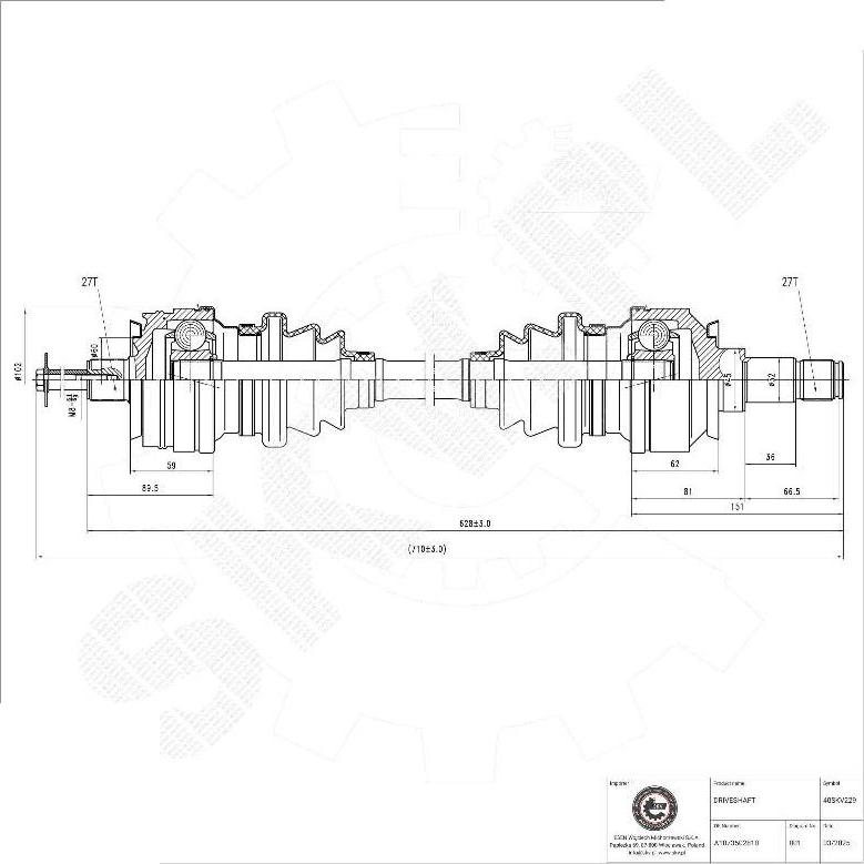 Esen SKV 40SKV229 - Planetara aaoparts.ro