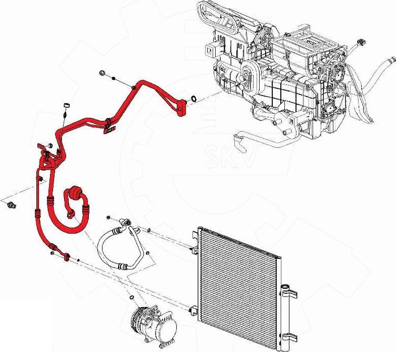 Esen SKV 43SKV590 - Conducta presiune variabila,aer conditionat aaoparts.ro