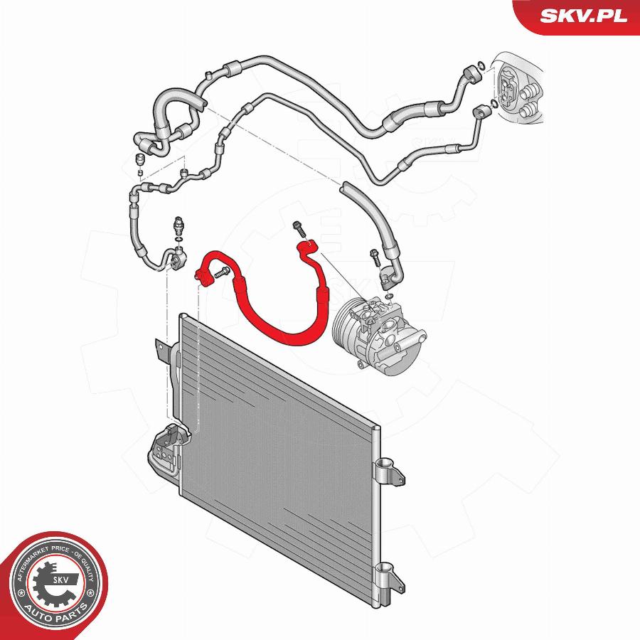 Esen SKV 43SKV549 - Conducta inalta presiune,aer conditionat aaoparts.ro