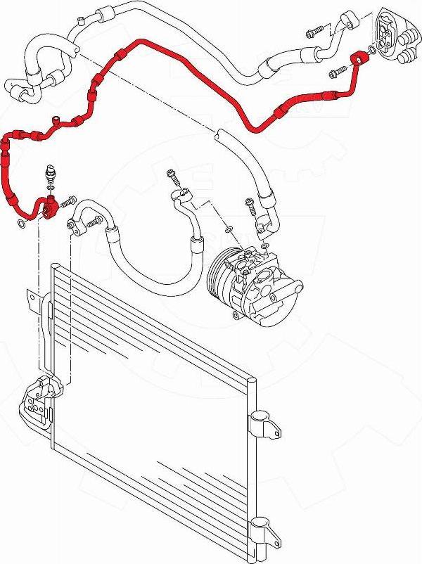 Esen SKV 43SKV534 - Conducta inalta presiune,aer conditionat aaoparts.ro