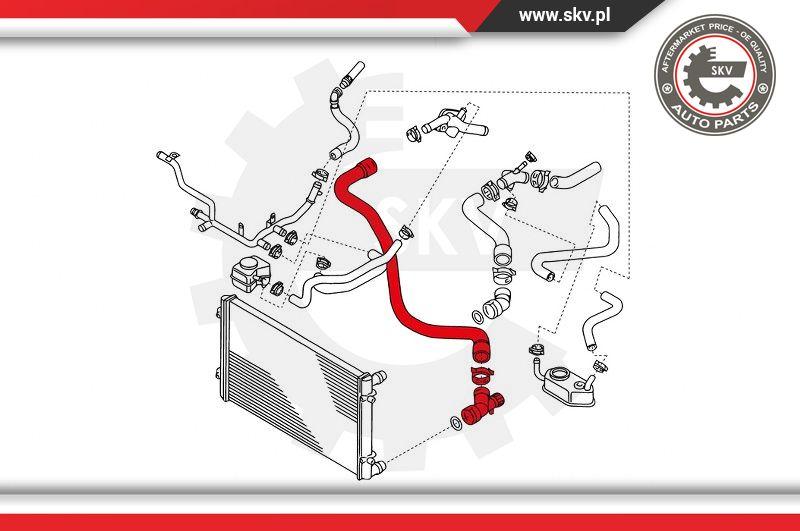 Esen SKV 24SKV344 - Furtun radiator aaoparts.ro