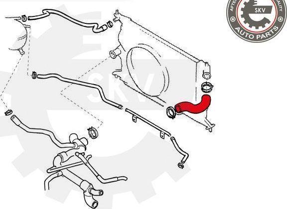 Esen SKV 24SKV325 - Furtun radiator aaoparts.ro