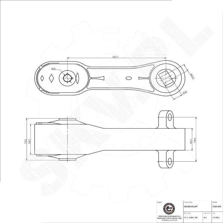 Esen SKV 75SKV033 - Suport motor aaoparts.ro