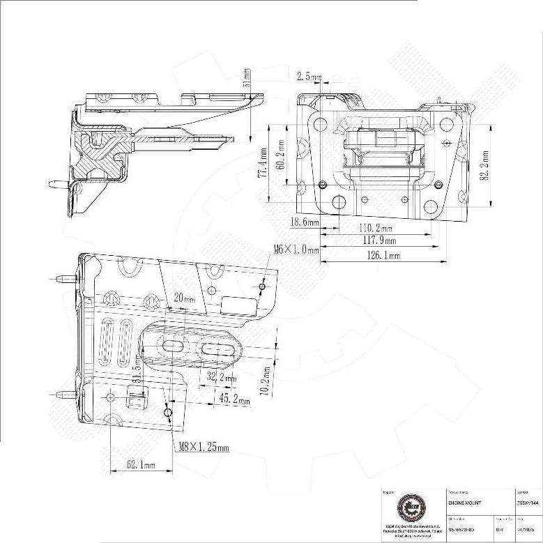 Esen SKV 75SKV144 - Suport motor aaoparts.ro