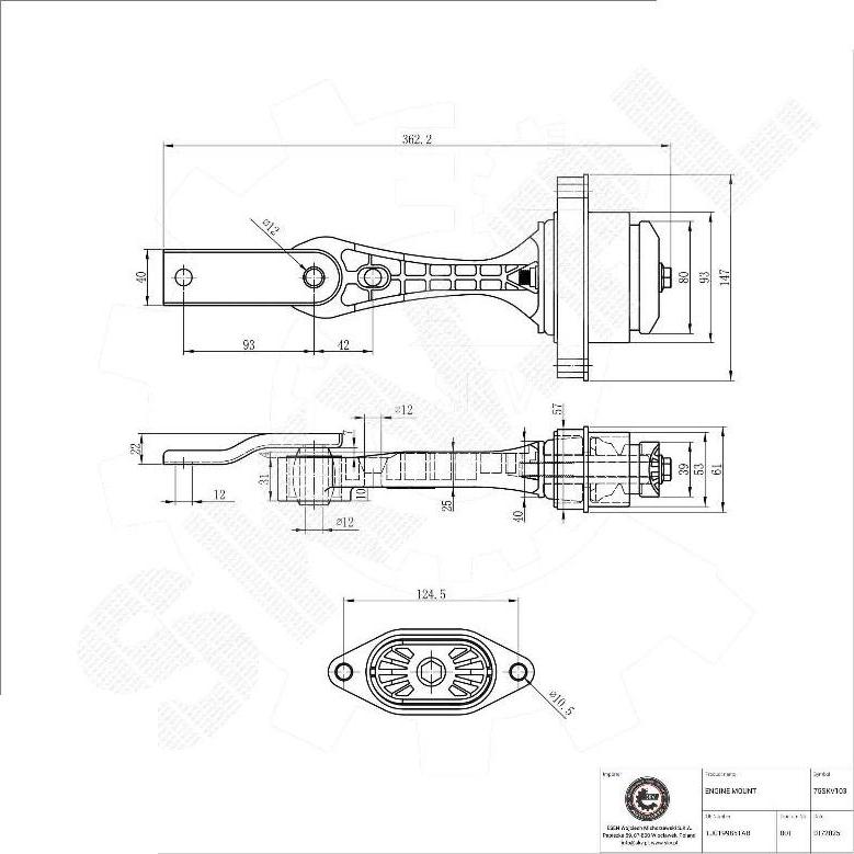 Esen SKV 75SKV103 - Suport motor aaoparts.ro