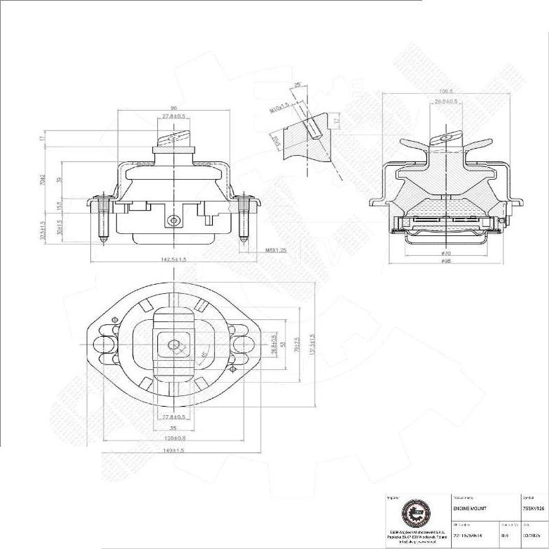 Esen SKV 75SKV126 - Suport motor aaoparts.ro