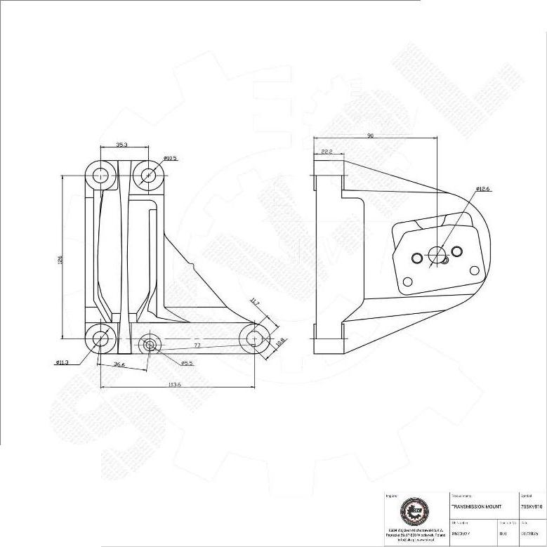 Esen SKV 75SKV810 - Suport, transmisie automata aaoparts.ro