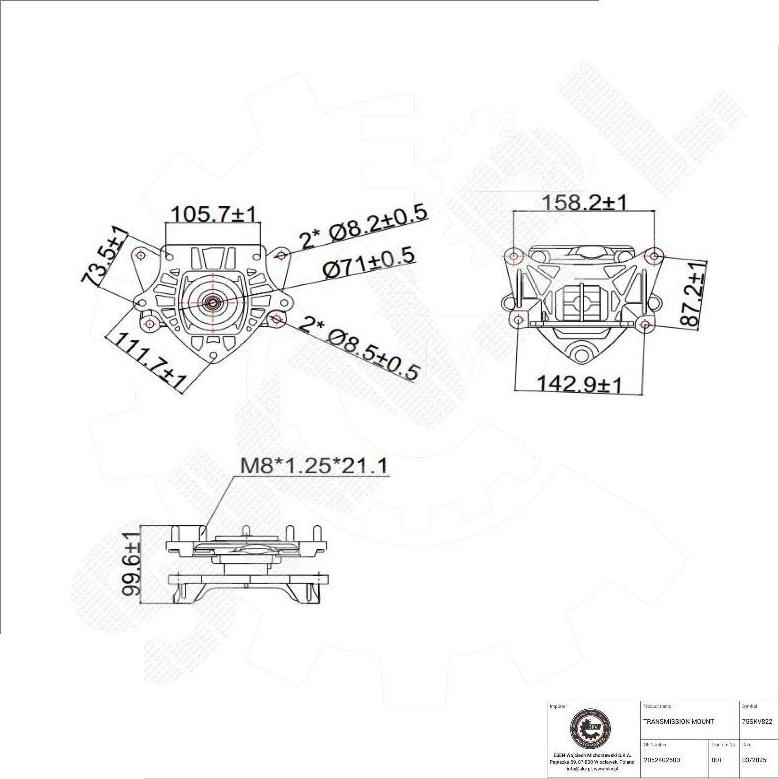 Esen SKV 75SKV822 - Suport, transmisie automata aaoparts.ro