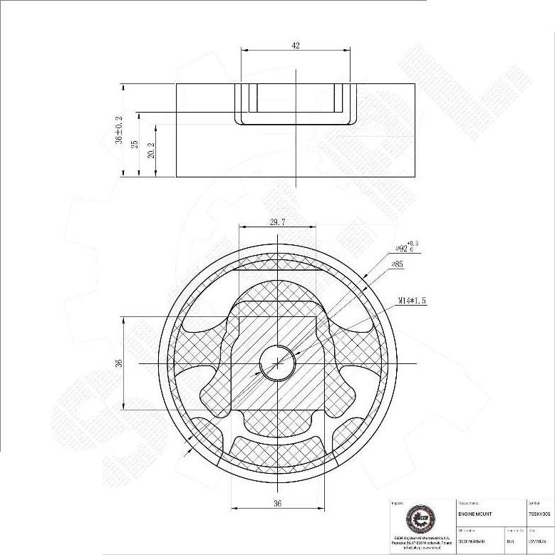 Esen SKV 75SKV305 - Suport motor aaoparts.ro