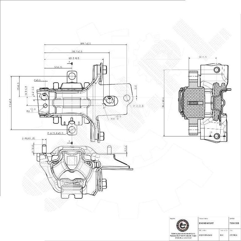 Esen SKV 75SKV338 - Suport motor aaoparts.ro