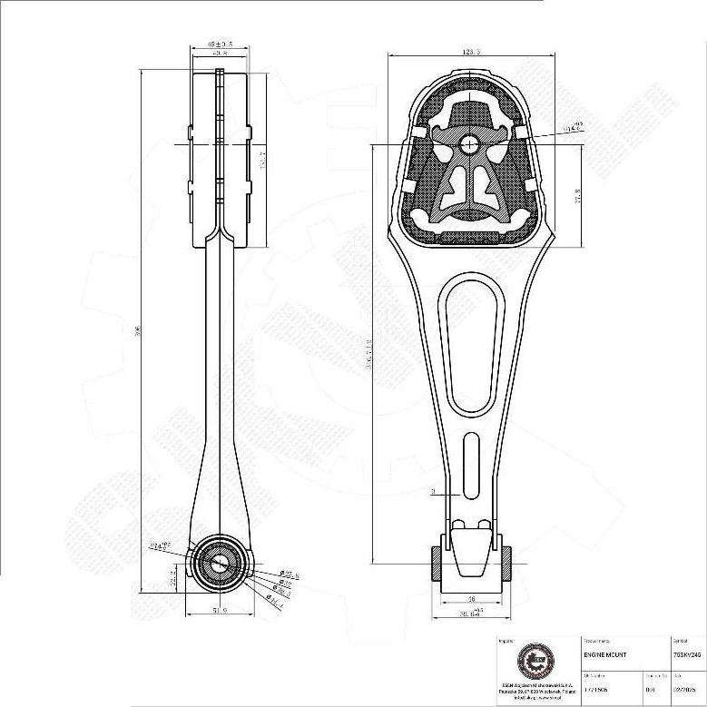 Esen SKV 75SKV245 - Suport motor aaoparts.ro