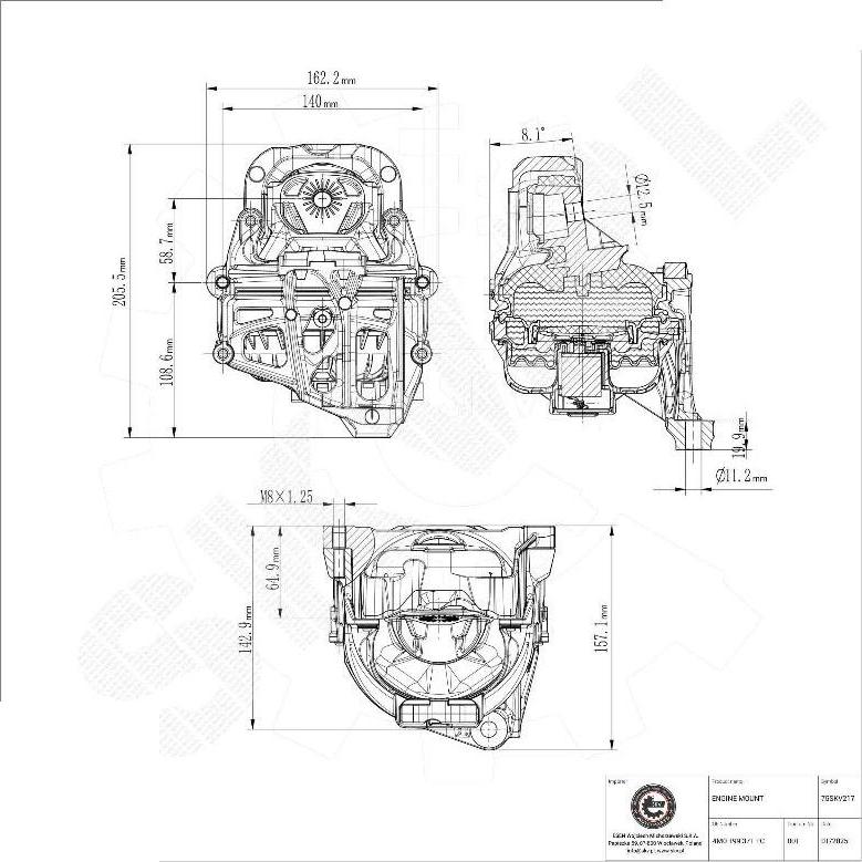 Esen SKV 75SKV217 - Suport motor aaoparts.ro