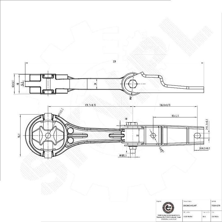 Esen SKV 75SKV279 - Suport motor aaoparts.ro