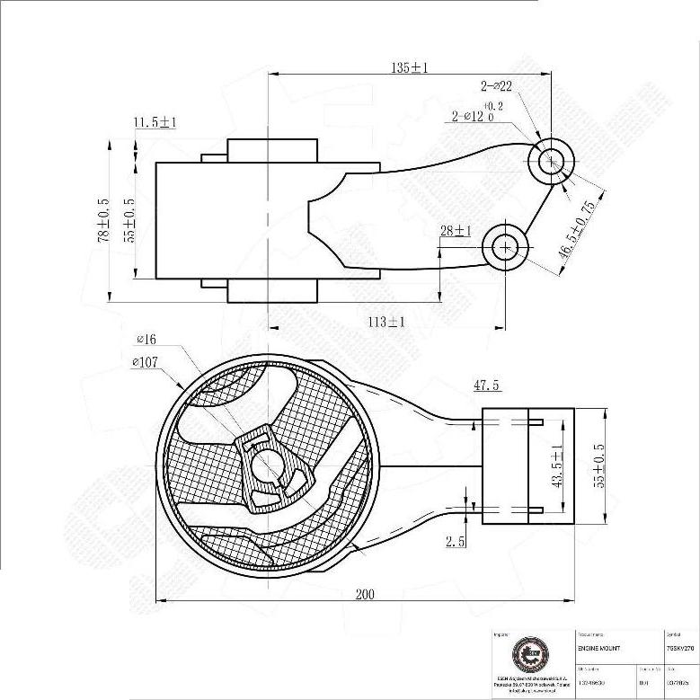 Esen SKV 75SKV270 - Suport motor aaoparts.ro