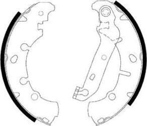 E.T.F. 09-0603 - Set saboti frana aaoparts.ro