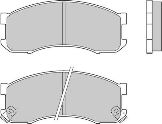 ADVICS-SEA E1N035T - Set placute frana,frana disc aaoparts.ro