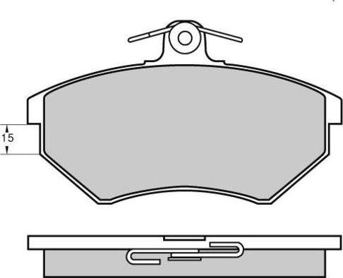 VAG 1HM 698 151 A - Set placute frana,frana disc aaoparts.ro