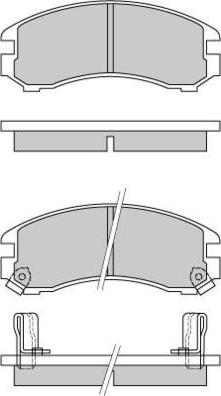 E.T.F. 12-0332 - Set placute frana,frana disc aaoparts.ro
