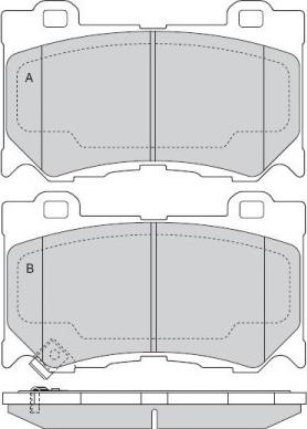 Akebono AN-749WK - Set placute frana,frana disc aaoparts.ro