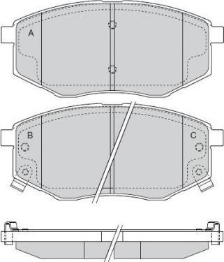 BENDIX 573454B - Set placute frana,frana disc aaoparts.ro