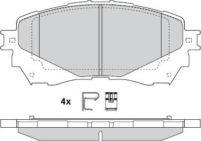 GMC 2572501 - Set placute frana,frana disc aaoparts.ro