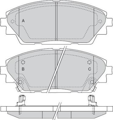 MAZDA B6YS-33-28ZB - Set placute frana,frana disc aaoparts.ro