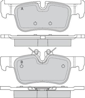 BMW 34 21 8 867 488 - Set placute frana,frana disc aaoparts.ro