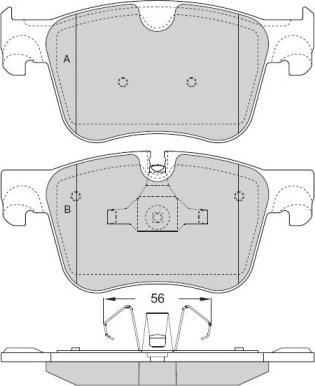 CITROËN (DF-PSA) 1647863680 - Set placute frana,frana disc aaoparts.ro