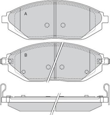 Holden 96 682 858 - Set placute frana,frana disc aaoparts.ro