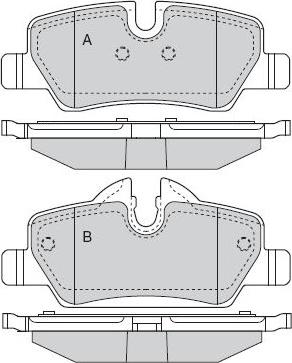 Mini 6 885 529 - Set placute frana,frana disc aaoparts.ro