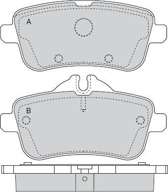 Mercedes-Benz 000 420 8104 - Set placute frana,frana disc aaoparts.ro