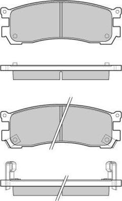 E.T.F. 12-1054 - Set placute frana,frana disc aaoparts.ro