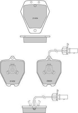 E.T.F. 12-1119 - Set placute frana,frana disc aaoparts.ro